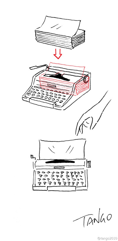 把老式打字机改装成纸巾盒
