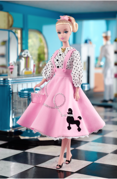 芭比娃娃 2016限量版 Soda Shop Barbie® Doll【价格75美元】全球限量4000个 复古 贵宾犬