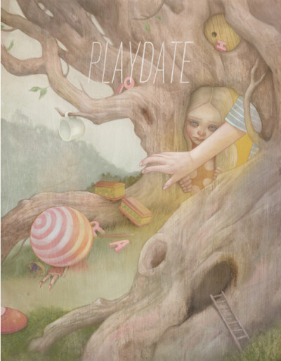 Hsiao Ron Cheng（郑晓嵘），1986年出生在台湾的插画艺术家。她的作品灰色温柔，充满着怪诞的想法，画面用色轻柔，透出淡淡的忧郁