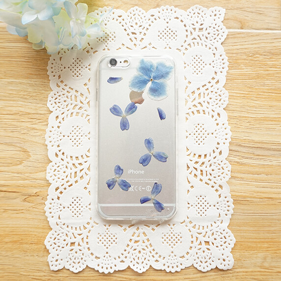 「雪国」*孤品*易初手作 压花干花花瓣植物手机壳 鲜花定制iphone