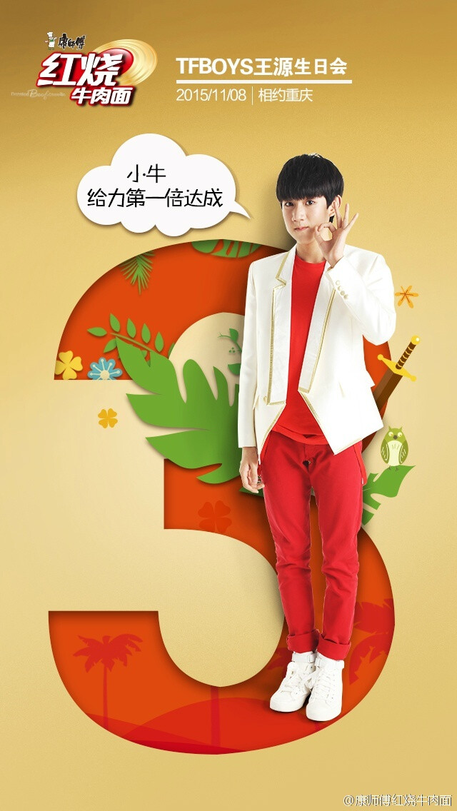 tfboys roy 王源 康师傅红烧牛肉面