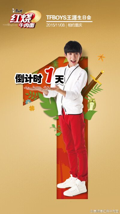 tfboys roy 王源 康师傅红烧牛肉面