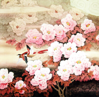 工笔画——牡丹