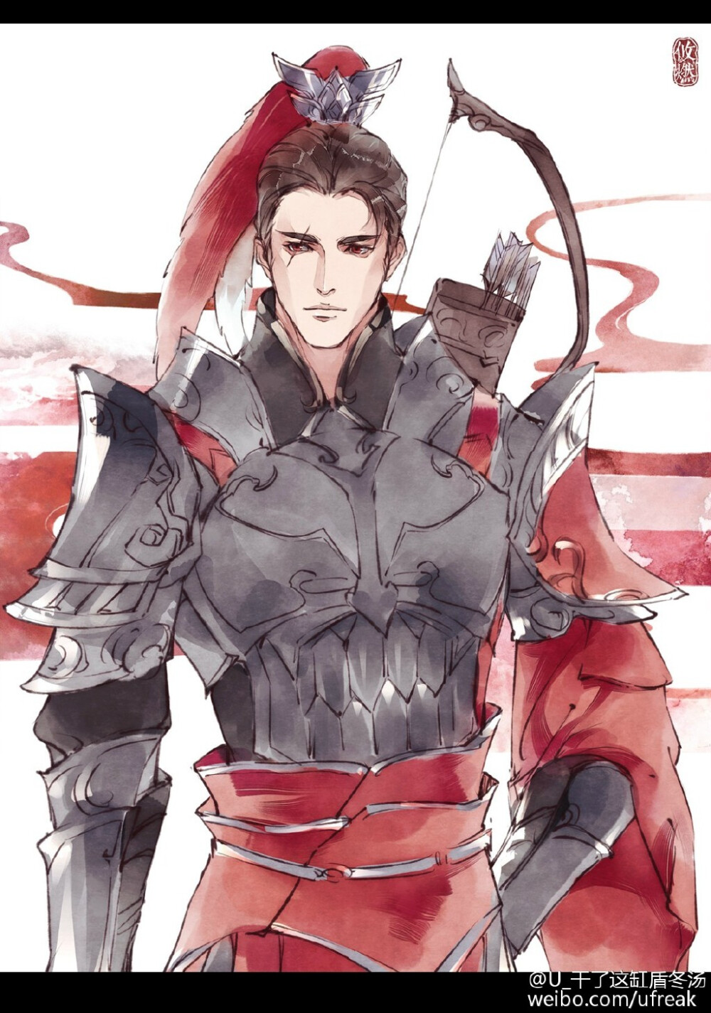 古风~游戏~插画~美男~绘画~