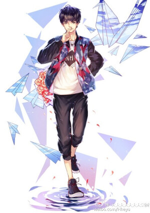 #易烊千玺#  嘘~看我给你带了什么~ （啊~原来是给我带了发发啊~