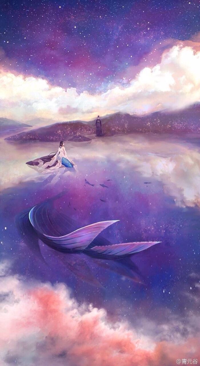 美人鱼紫色锁屏壁纸wallpaper Cr 青元谷 堆糖 美图壁纸兴趣社区
