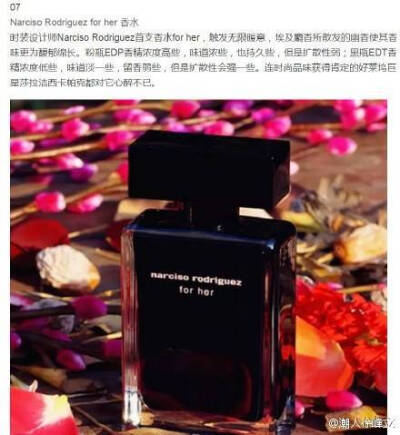 Narciso Rodriguez for her香水
