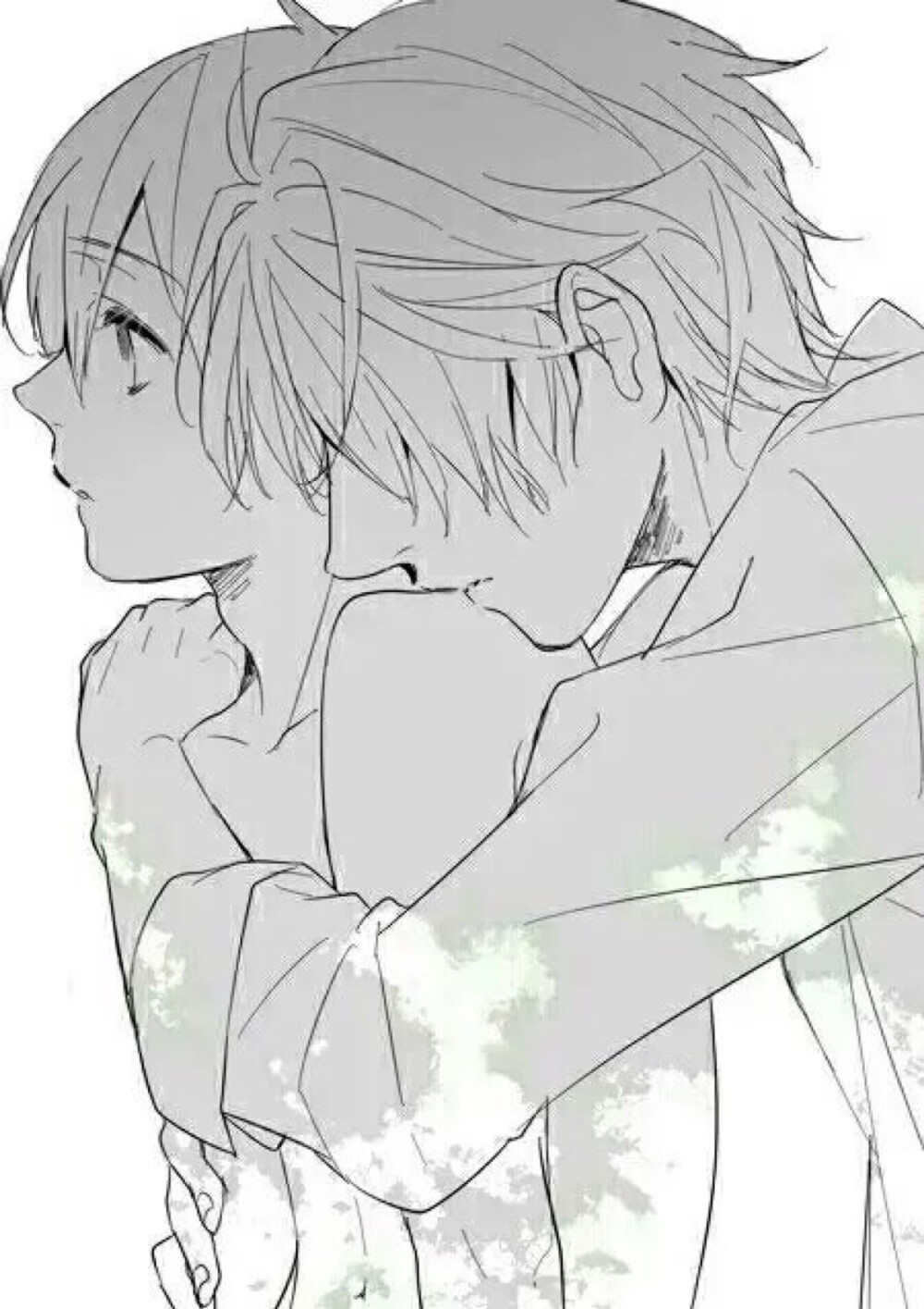 线稿橡皮章素材美少年