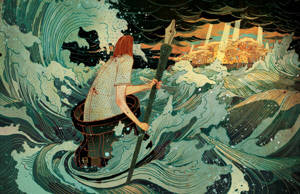 【 福布斯艺术榜—倪传婧 】来自中国香港的插画家Victo Ngai，原名Ngai Chuen Ching。其作品色彩与线条的应用极具个人风格，画面内容非常虚幻，就像是梦中的世界，是那样的扭曲，夸张与不可思议 ， 她是登上2014年福布斯艺术榜最年轻的插画师，她的插画作品被喻为“用东方的色彩展现了西方的哲学”，那年她25岁。