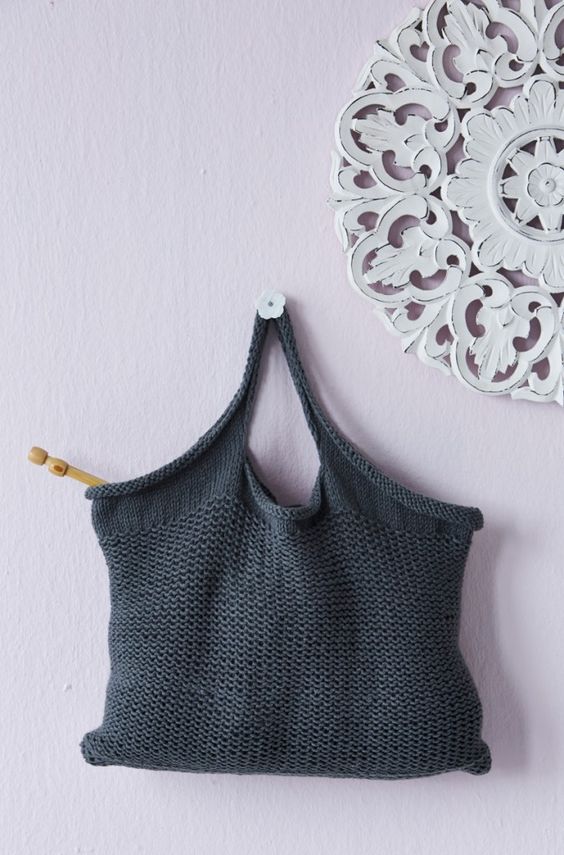 DIY - knit tote bag