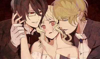 #DIABOLIK LOVERS##魔鬼恋人# 小森唯，逆卷修，逆卷怜司