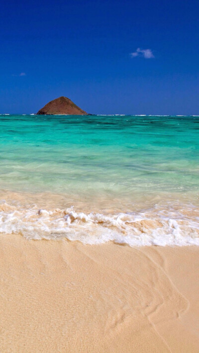 唯美自然风景 蓝天碧海 海洋 沙滩 唯美风景 iPhone手机壁纸 唯美壁纸 锁屏