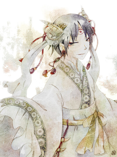 鬼灯的冷彻 白泽 妖孽 妖娆 