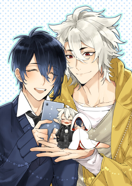 刀剑乱舞三日月宗近小狐丸p站画师敬