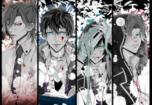 #DIABOLIK LOVERS##魔鬼恋人# 无神琉辉，无神皓，无神悠真，无神梓