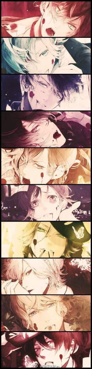 #DIABOLIK LOVERS##魔鬼恋人# 逆卷修，逆卷怜司，逆卷礼人，逆卷奏人，逆卷绫人，逆卷昂，无神琉辉，无神皓，无神悠真，无神梓