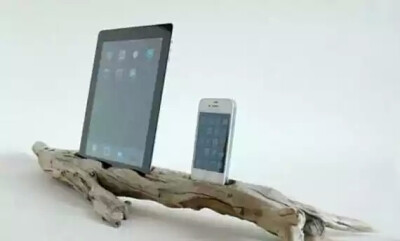 木头变手机架