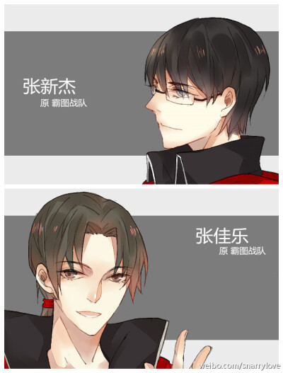 #全职高手#张新杰，张佳乐