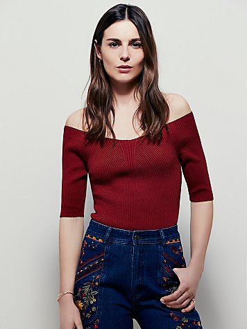 freepeople Raglan棱纹层搭上衣