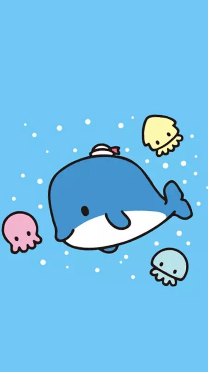 小鲸鱼卡通壁纸- 高清图片，堆糖，美图壁纸兴趣社区