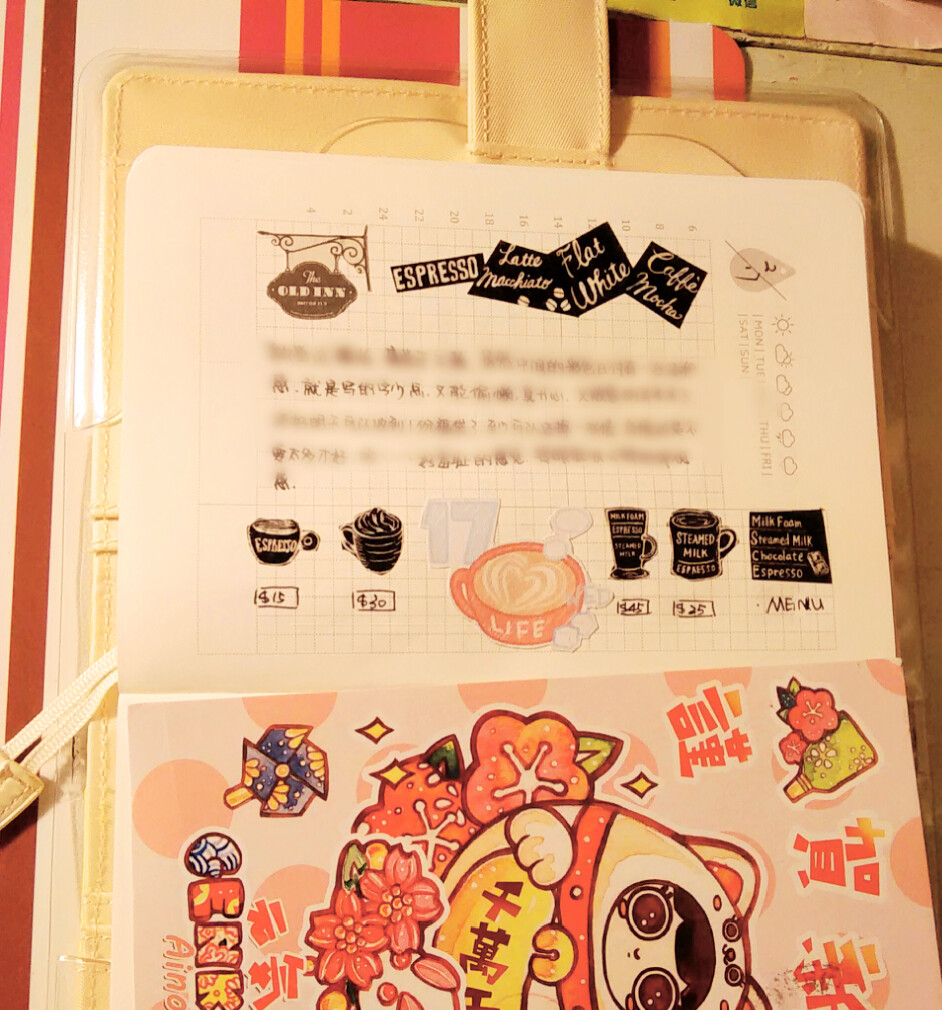 2.17手帐
回归hobo皮
第一次尝试横版