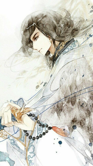 古风 水彩 美男