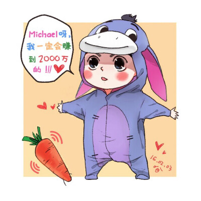 【图Cr:sina WB:bibiboo发射】手绘Q版王嘉尔jackson(如有不妥侵权请私聊)