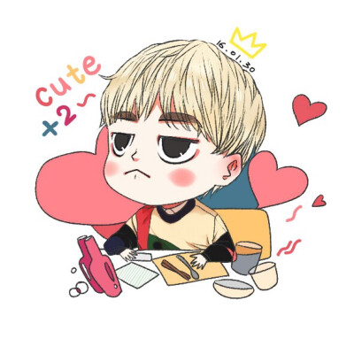 【图Cr:sina微博博主:bibiboo发射】手绘Q版王嘉尔jackson(如有不妥侵权请私聊)