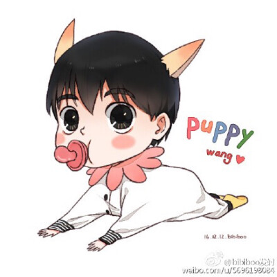 【图Cr:sina微博博主:bibiboo发射】手绘Q版王嘉尔jackson(如有不妥侵权请私聊)