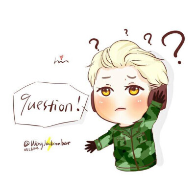 【图Cr:百度王嘉尔吧】手绘Q版王嘉尔jackson百度王嘉尔吧(如有不妥侵权请私聊)