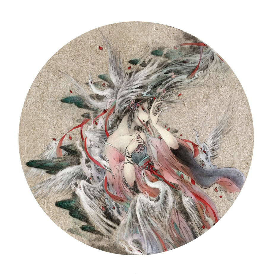 中国百鬼:山鬼夔】····九歌·山鬼:"杳冥… - 堆糖,美图壁纸兴趣