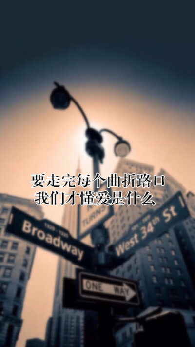 要走完每个曲折路口，我们才懂爱是什么。——《My Love》 壁纸 爱情 青春 歌词 伤感 治愈 回忆 怀念 成长 田馥甄