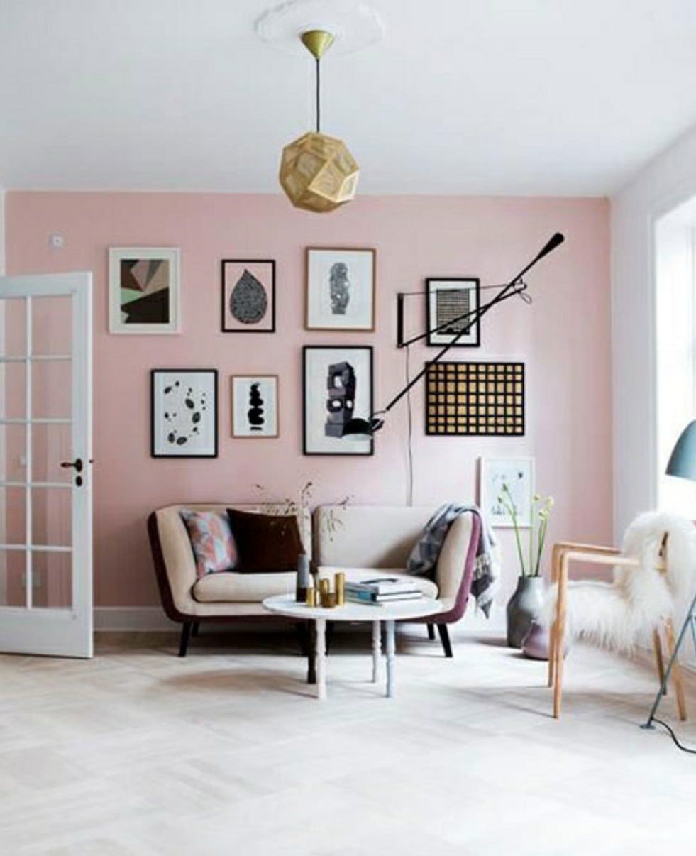 粉色系 家装 客厅