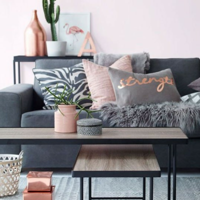 粉色系 家装 客厅