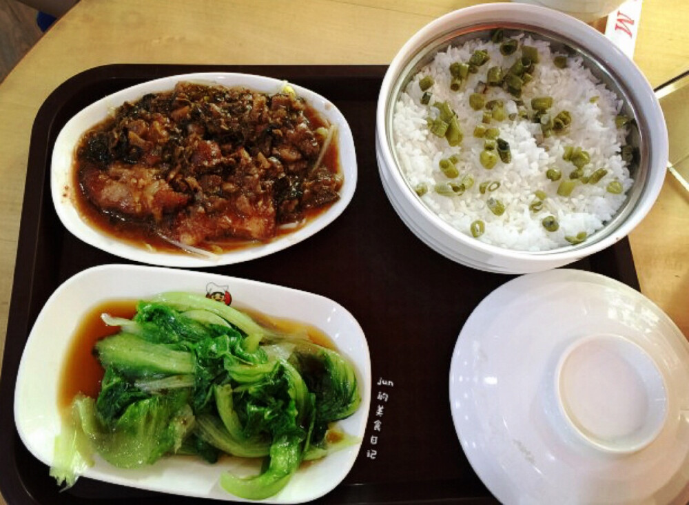 广式美食，梅菜扣肉饭