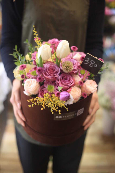 鲜花桶装~