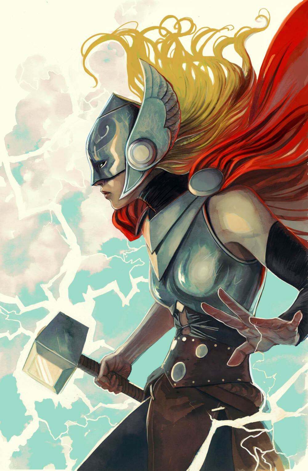 Thor Women of Marvel Variant by Stephanie Hans