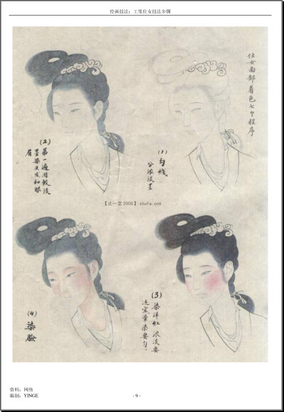 古代仕女的画法及各代仕女服饰