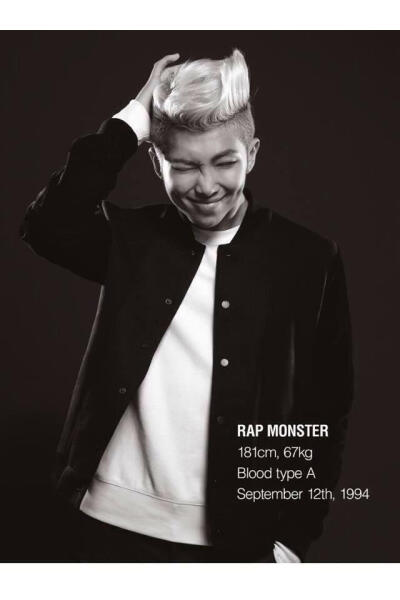 #防弹少年团#成员介绍 RAP MONSTER