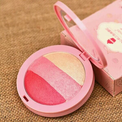 <新品>3色冰淇淋烤粉腮红 易上色胭脂 提升气色 修容腮红