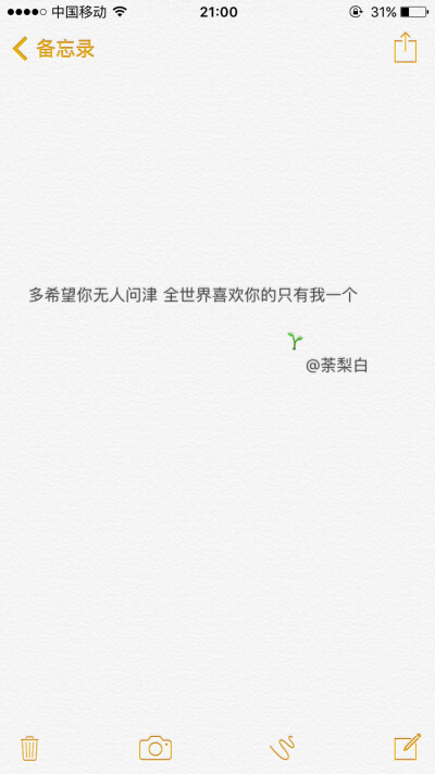 备忘录文字。多希望你无人问津 全世界喜欢你的只有我一个