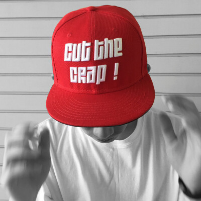 PENUP 原创设计 AW 街头可调节平沿帽 红色SNAPBACK 棒球帽