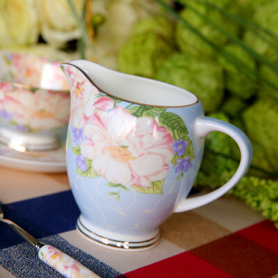 泊杜骨瓷陶瓷欧式咖啡具配套器具下午茶 奶缸奶罐奶杯