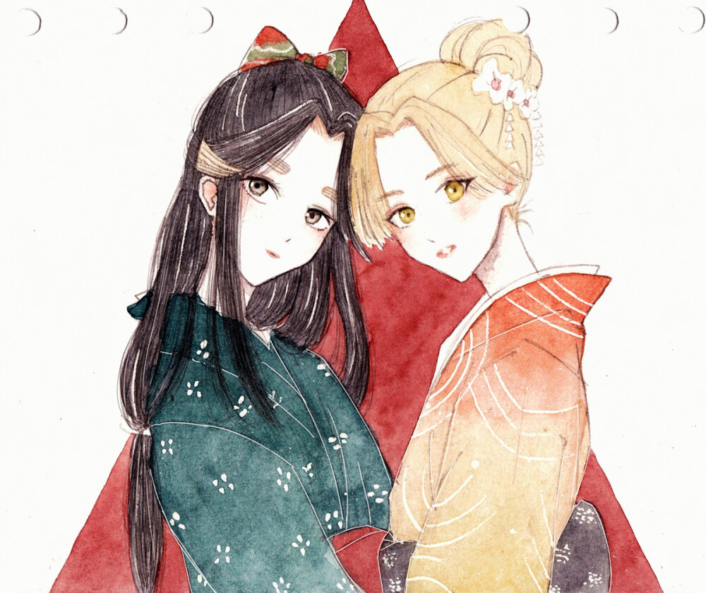 水彩 临摹 新浪微博：-未来魔法师-