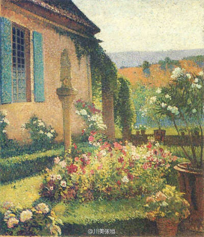 法国画家 Henri Martin 印象派点彩油画作品。