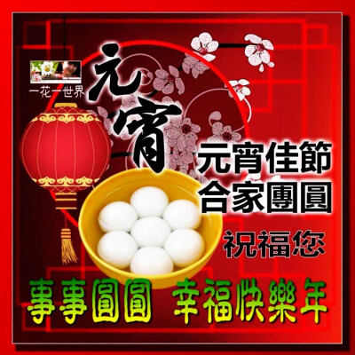 Happy New Year 新年快乐
正月十五 元宵节