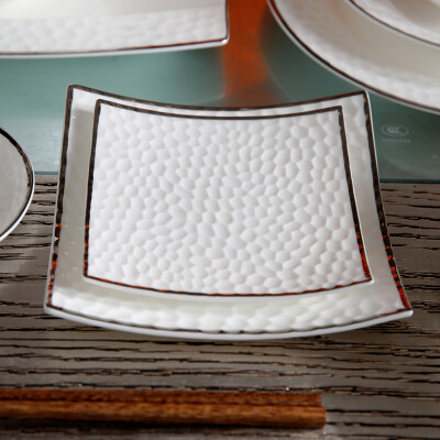 泊杜骨瓷餐具7英寸陶瓷骨瓷甜品盘沙拉盘