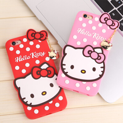 Hello Kitty 苹果6s手机壳iPhone6硅胶套plus软壳立体可爱卡通壳