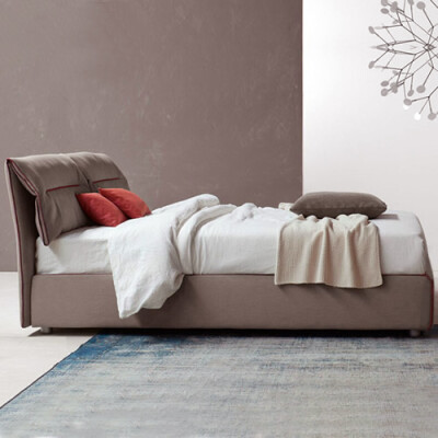 装典 布艺双人床1.8米韩式时尚现代软床婚床布床可拆洗 B123
