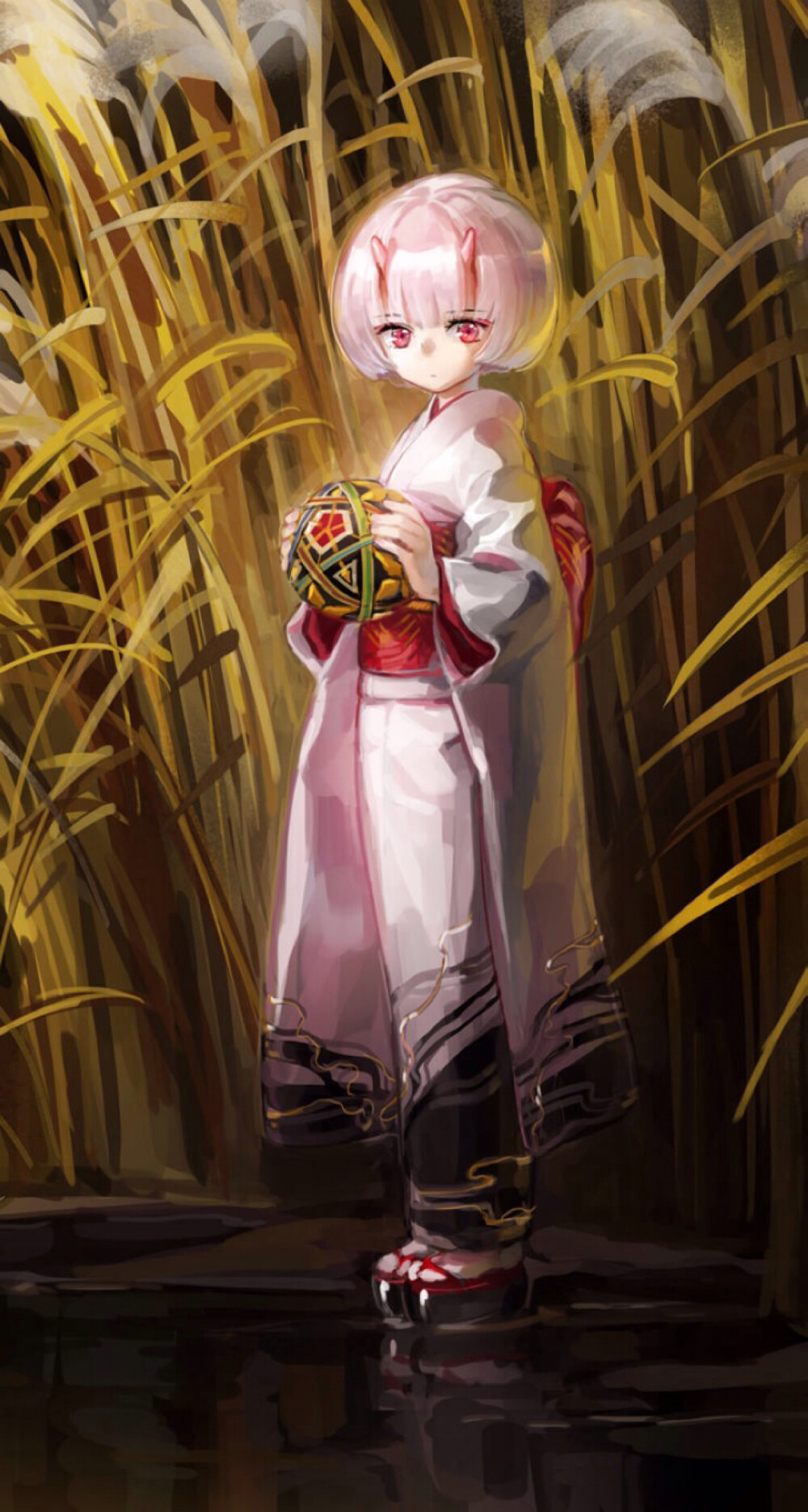 动漫壁纸插画二次元鬼の娘p站画师janemereid49693侵删